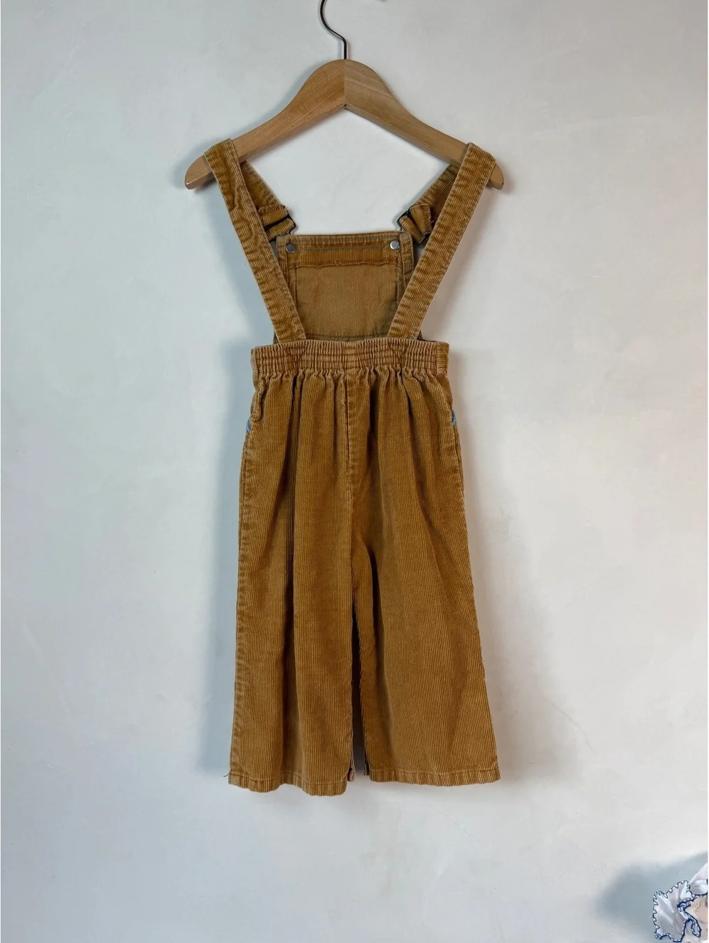 Vintage Mustard Toddler Brown Corduroy Overalls